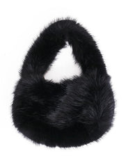 Palme Faux Fur Handbag - Noir-Delivery 20 April 2024 onwards