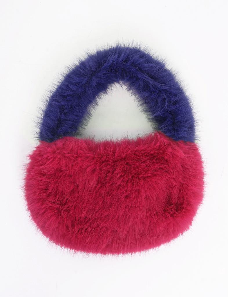 Palme Faux Fur Handbag - 65476