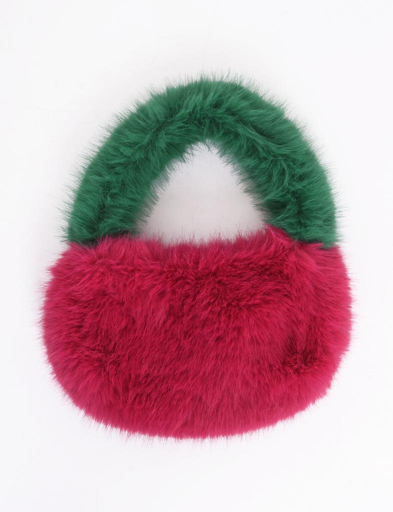 Palme Faux Fur Handbag - 65476