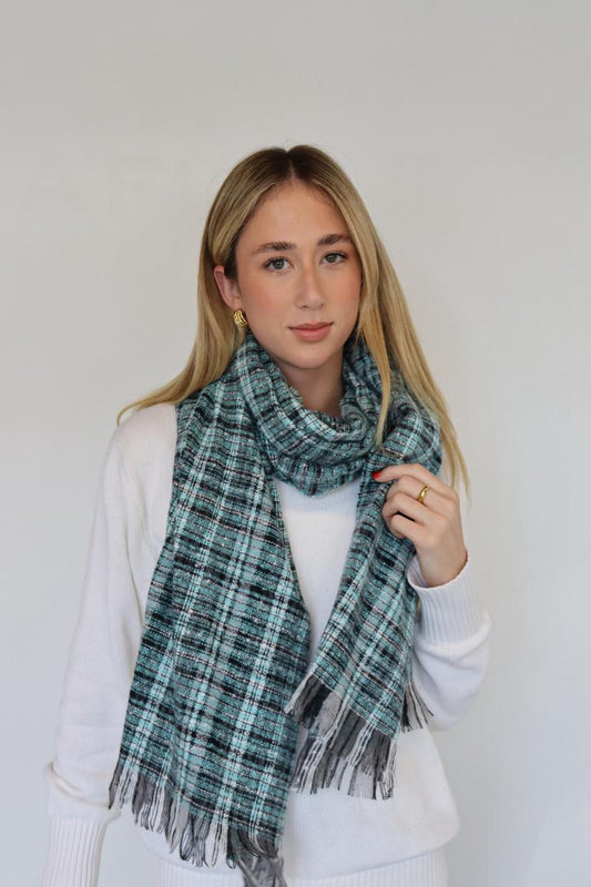 Soft Touch Tartan Check Scarf