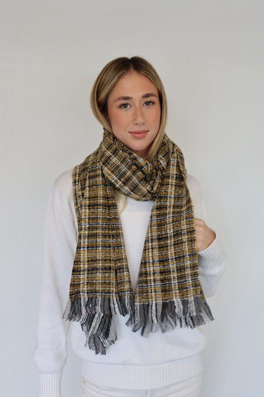 Soft Touch Tartan Check Scarf