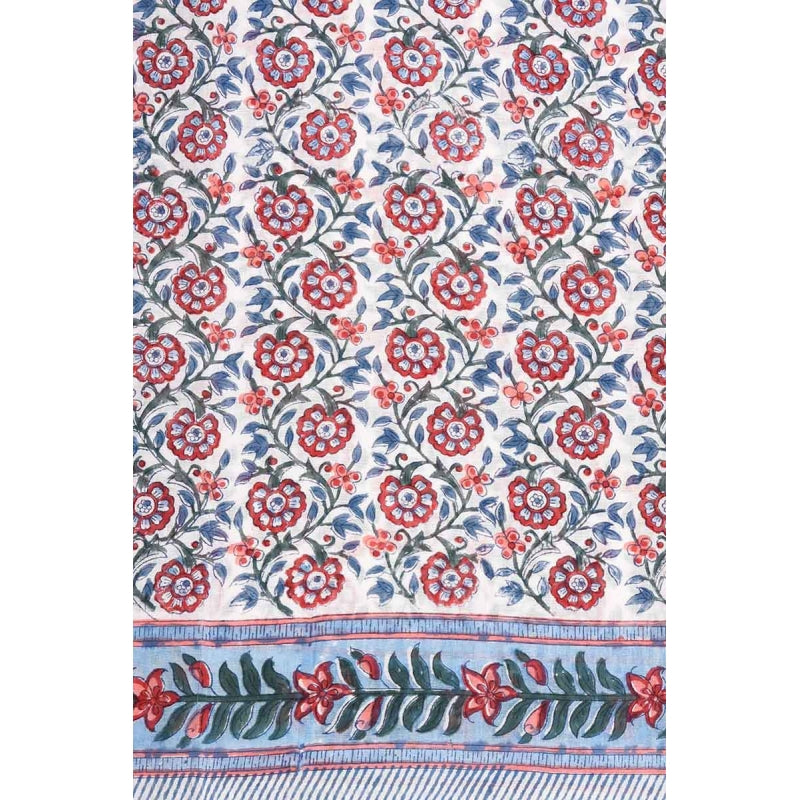 PRE-ORDER Indian Block Print Cotton Scarf 66446