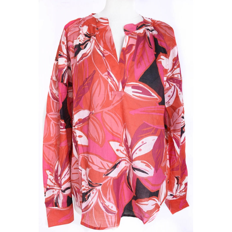 PRE-ORDER Large Sleeve Cotton Blouse Shirt 64563