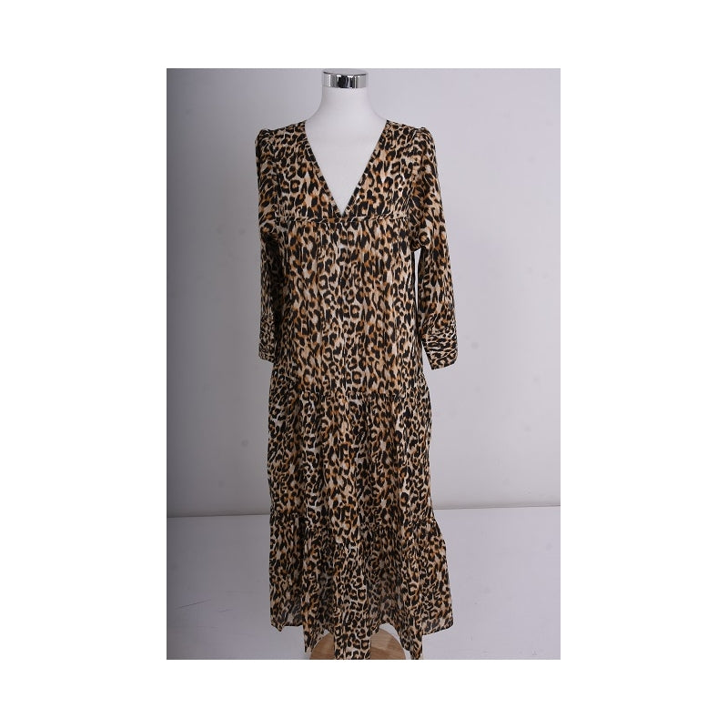 PRE-ORDER Long 3-Layered Cotton Dress 67033