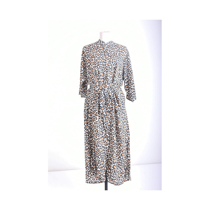 PRE-ORDER Long Summer Dress with Sleeves and Buttons 66988
