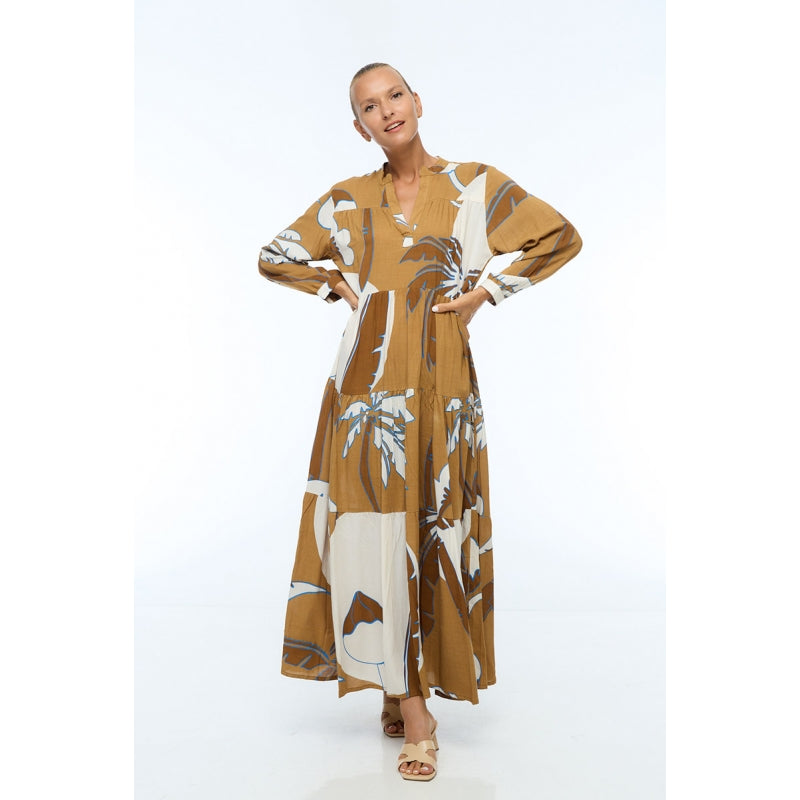 PRE-ORDER Long Summer Dress with Long Sleeves 67192