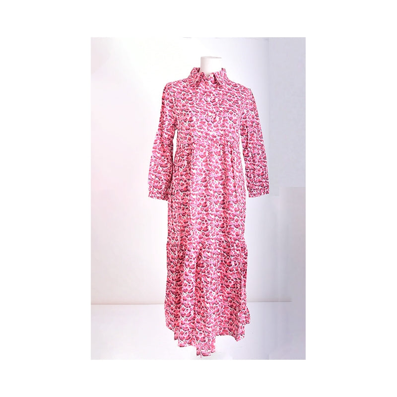 PRE-ORDER Mid Length 2 Layer Cotton Dress 67150