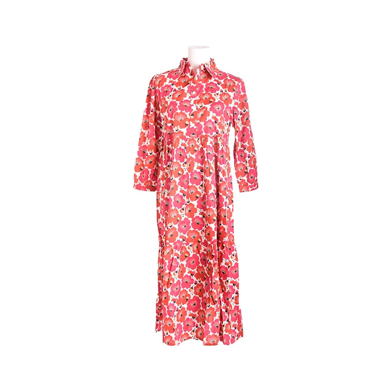 PRE-ORDER Mid Length 2 Layer Cotton Dress 67150