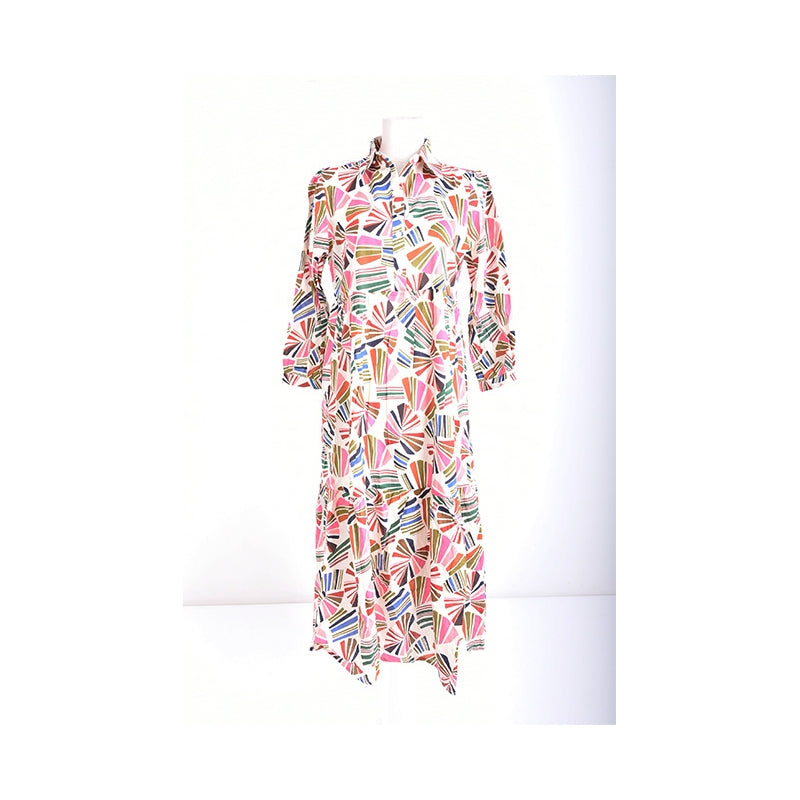 PRE-ORDER Mid Length 2 Layer Cotton Dress 67150