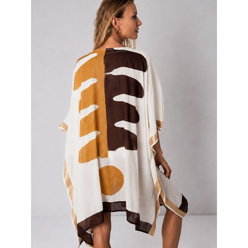 PRE-ORDER - Mid Length Cotton Poncho - 68079-0750