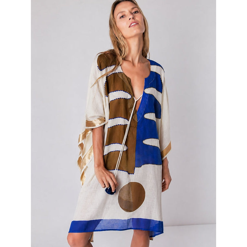 PRE-ORDER - Mid Length Cotton Poncho - 68079-0851
