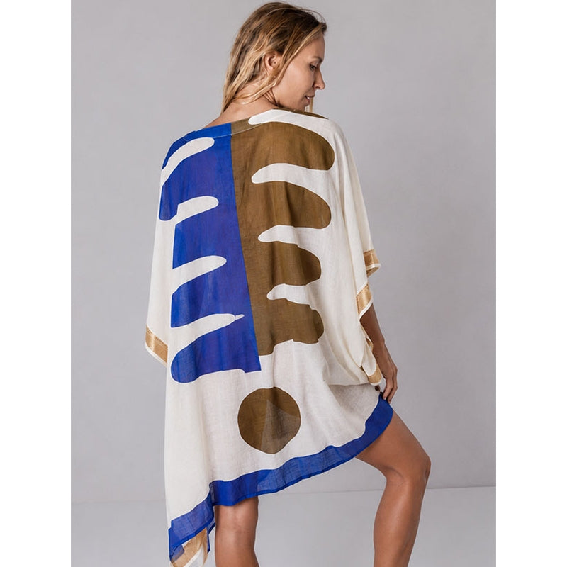 PRE-ORDER - Mid Length Cotton Poncho - 68079-0851