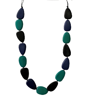 Simple Wooden Beaded Necklace N6-5396