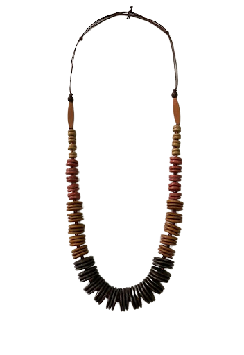 Close Beaded Wooden Necklace N6-5998