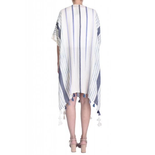 Organic Cotton Kimono - Bleu Fonce