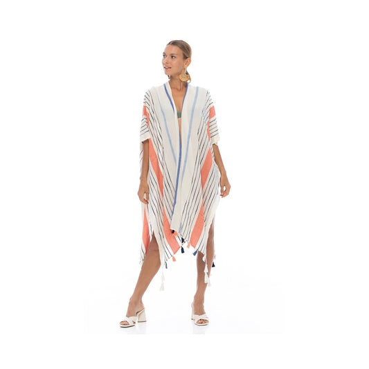 Organic Cotton Kimono - Rouge Fonce