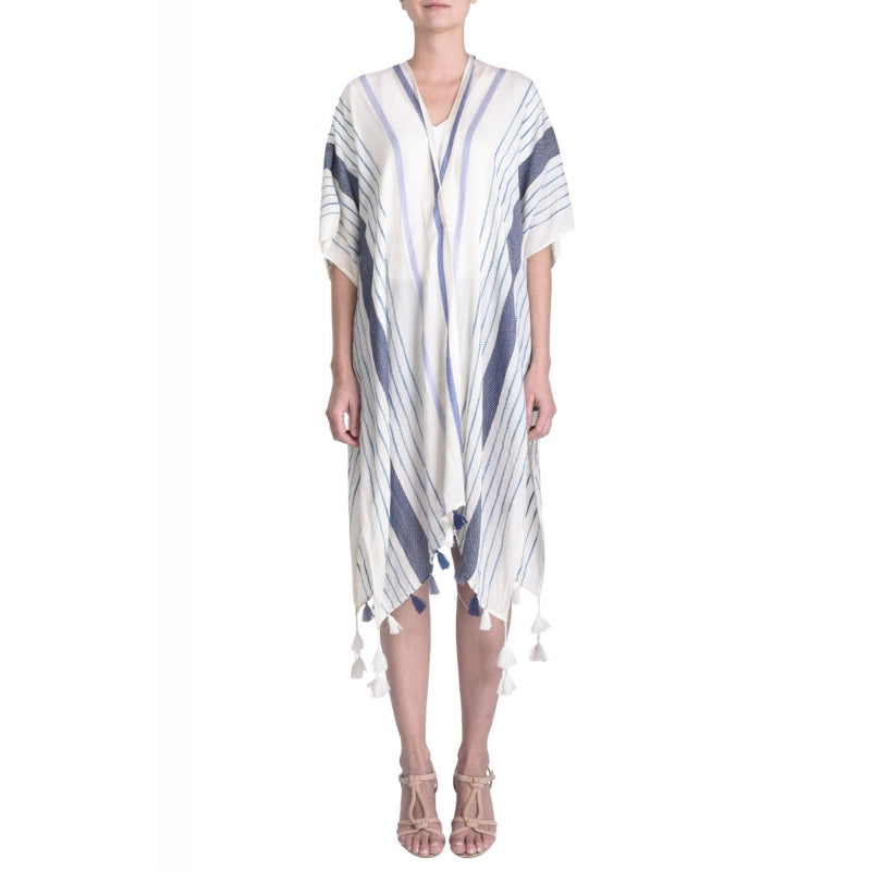 Organic Cotton Kimono - Bleu Fonce