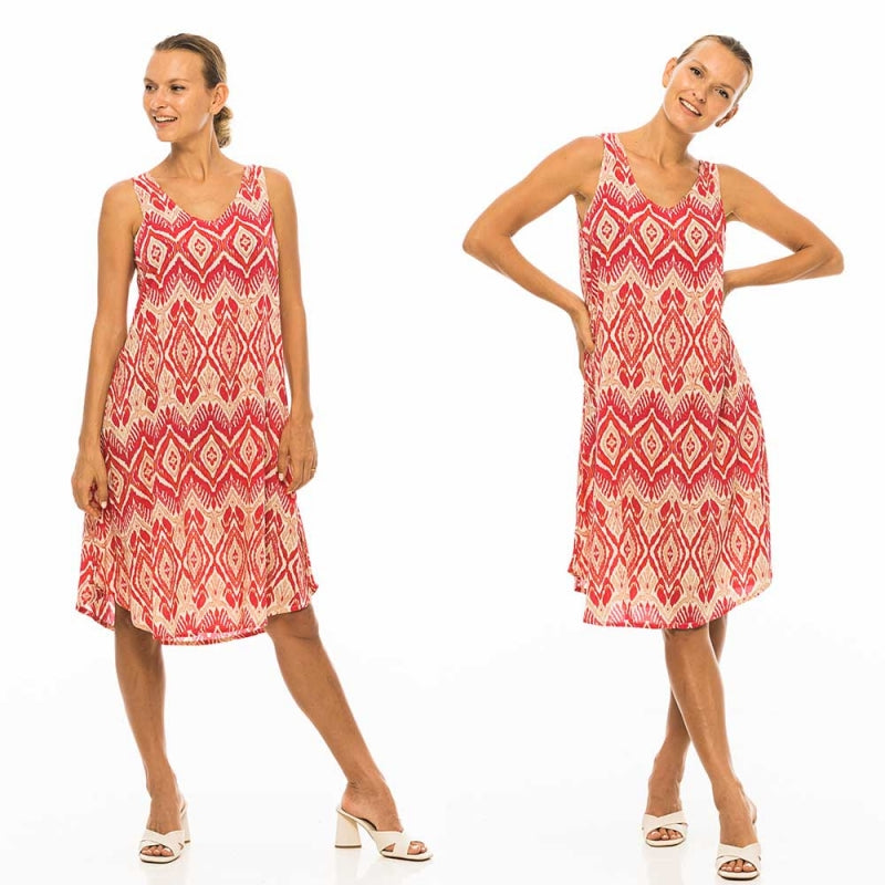 PRE-ORDER Printed Singlet Dress Viscose - 65862-0454