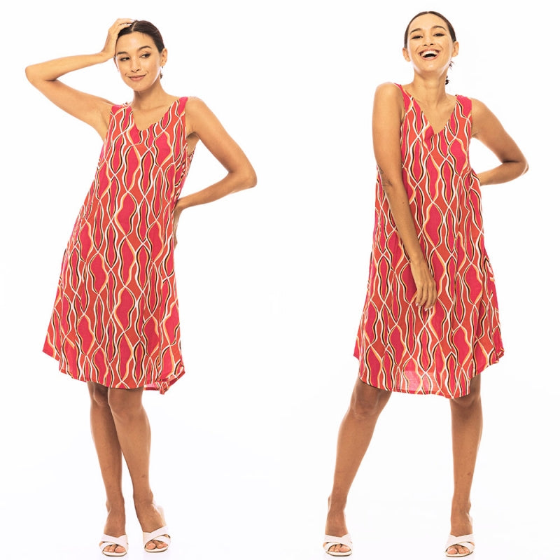 PRE-ORDER Printed Singlet Dress Viscose - 65862-0604