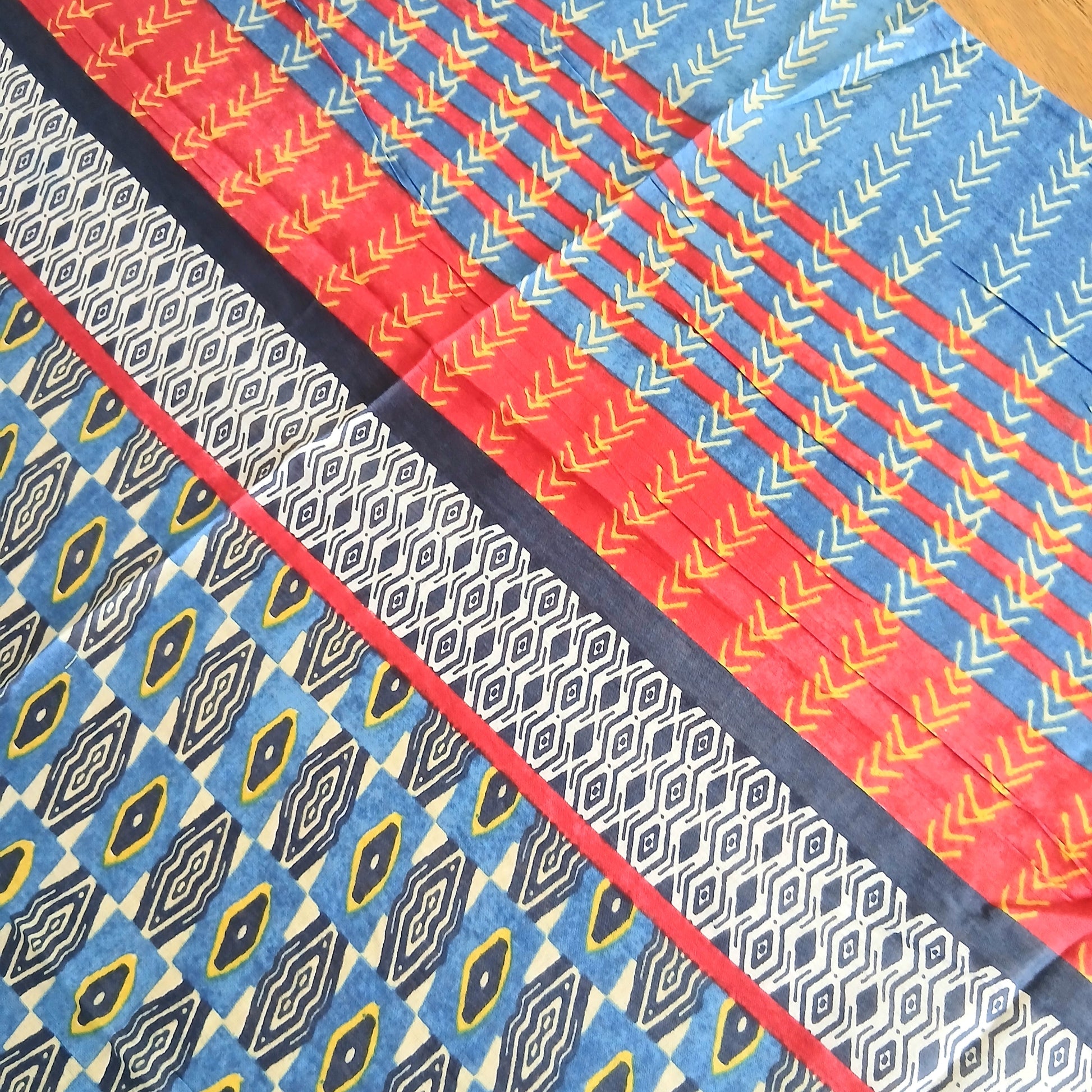 Geometric Stripes Pure Cotton Scarf 61876