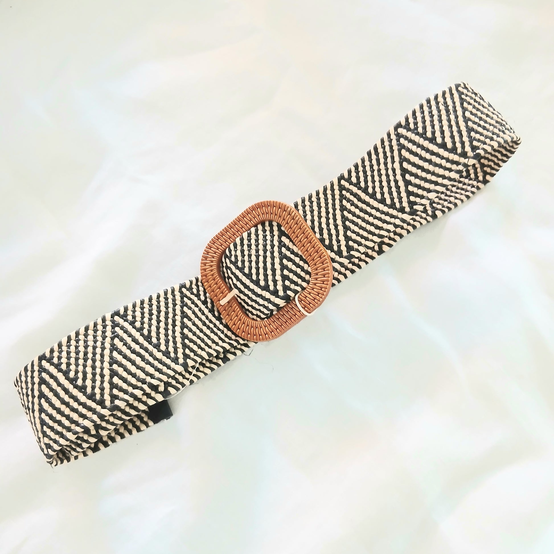 Braided Polyester with Ratan Belt Buckle - 61908