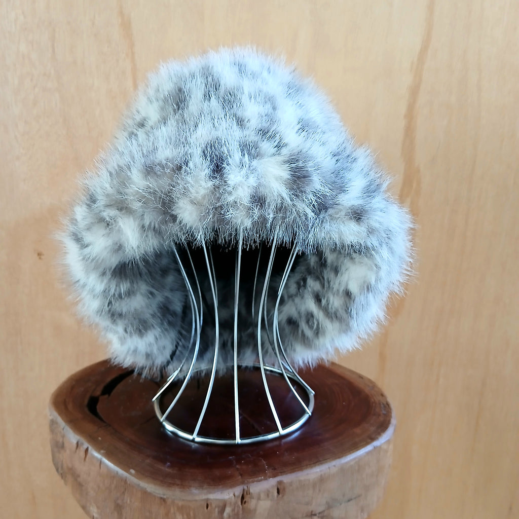 Pre-Order Extra Fluffy Faux Fur Bucket Hat Leopard 7548