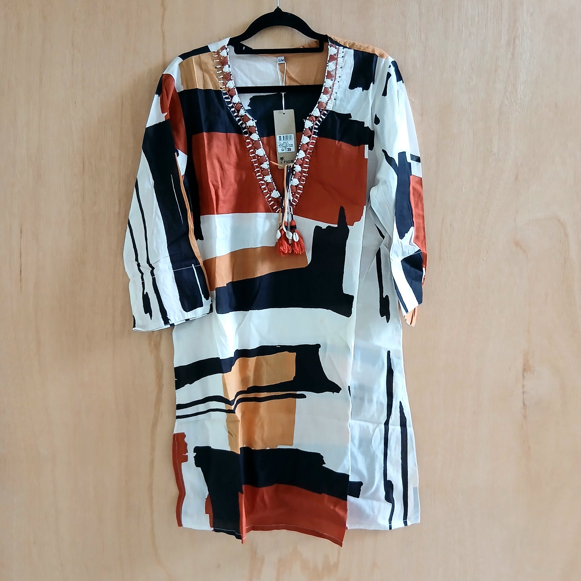 Embroidered V-Neck Tunic 64410