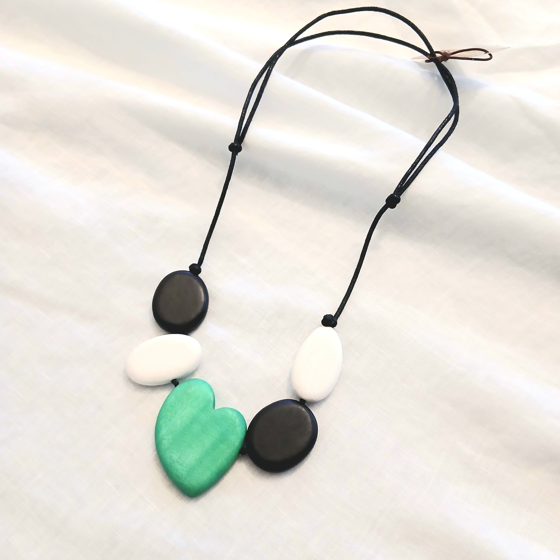 PRE-ORDER Wooden Heart Pendant and Necklace N7-1456