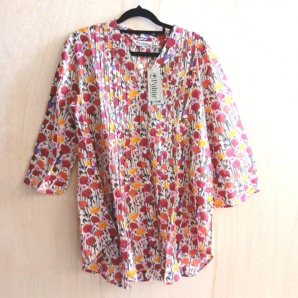 Pleated Cotton Printed Shirt 67149