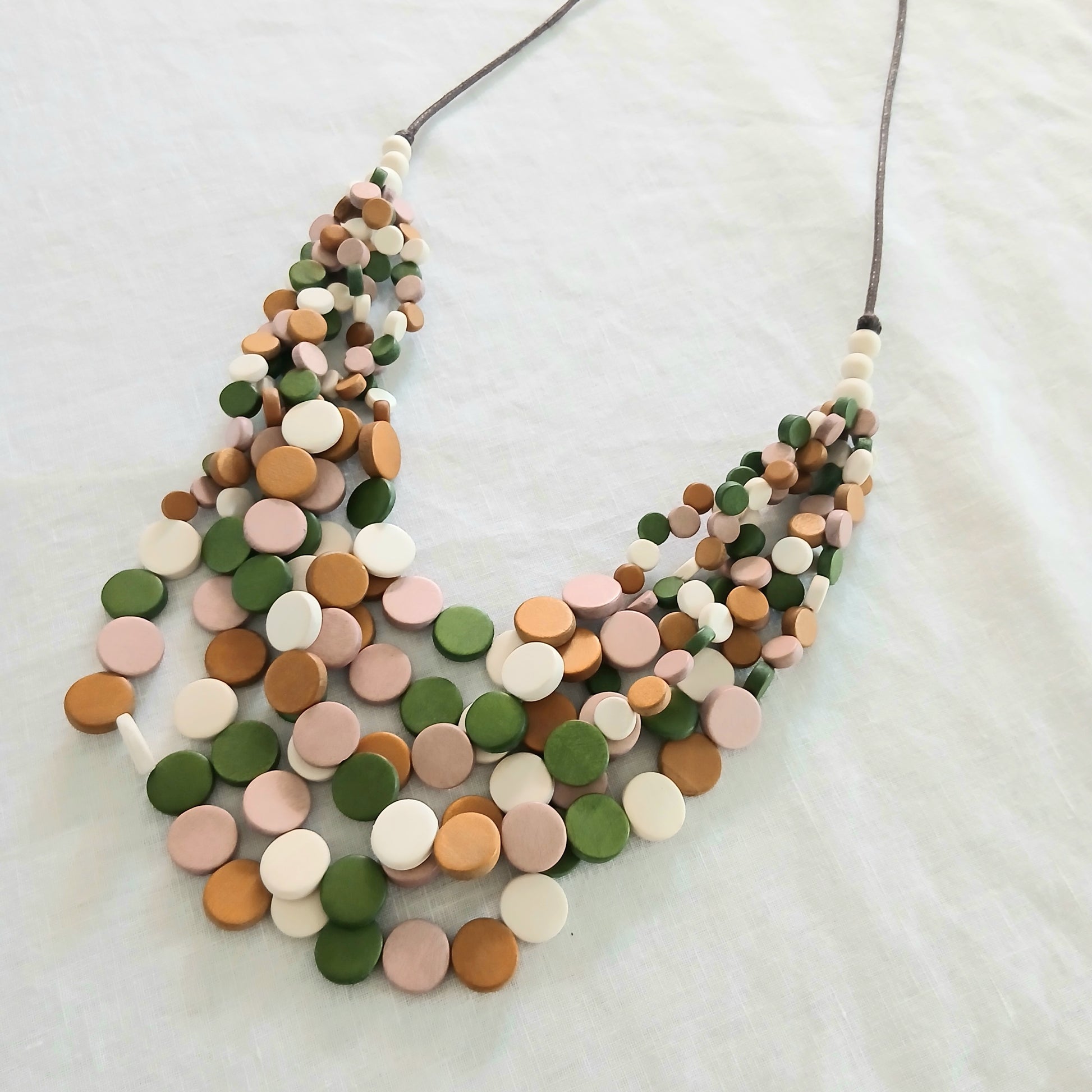 PRE-ORDER Layered Whimsical with Lots of Little Wooden Beads N7-1465