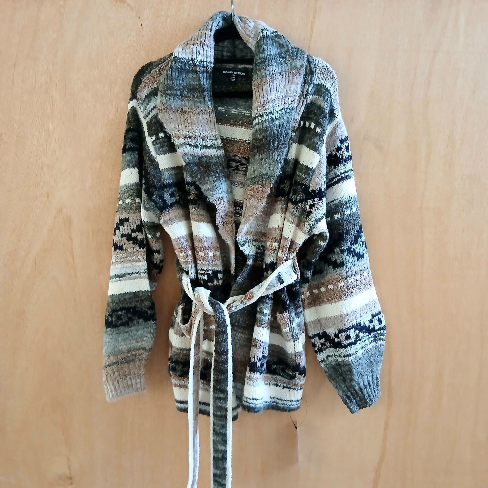 Pre-Order Knitted Striped Cardigan 25125