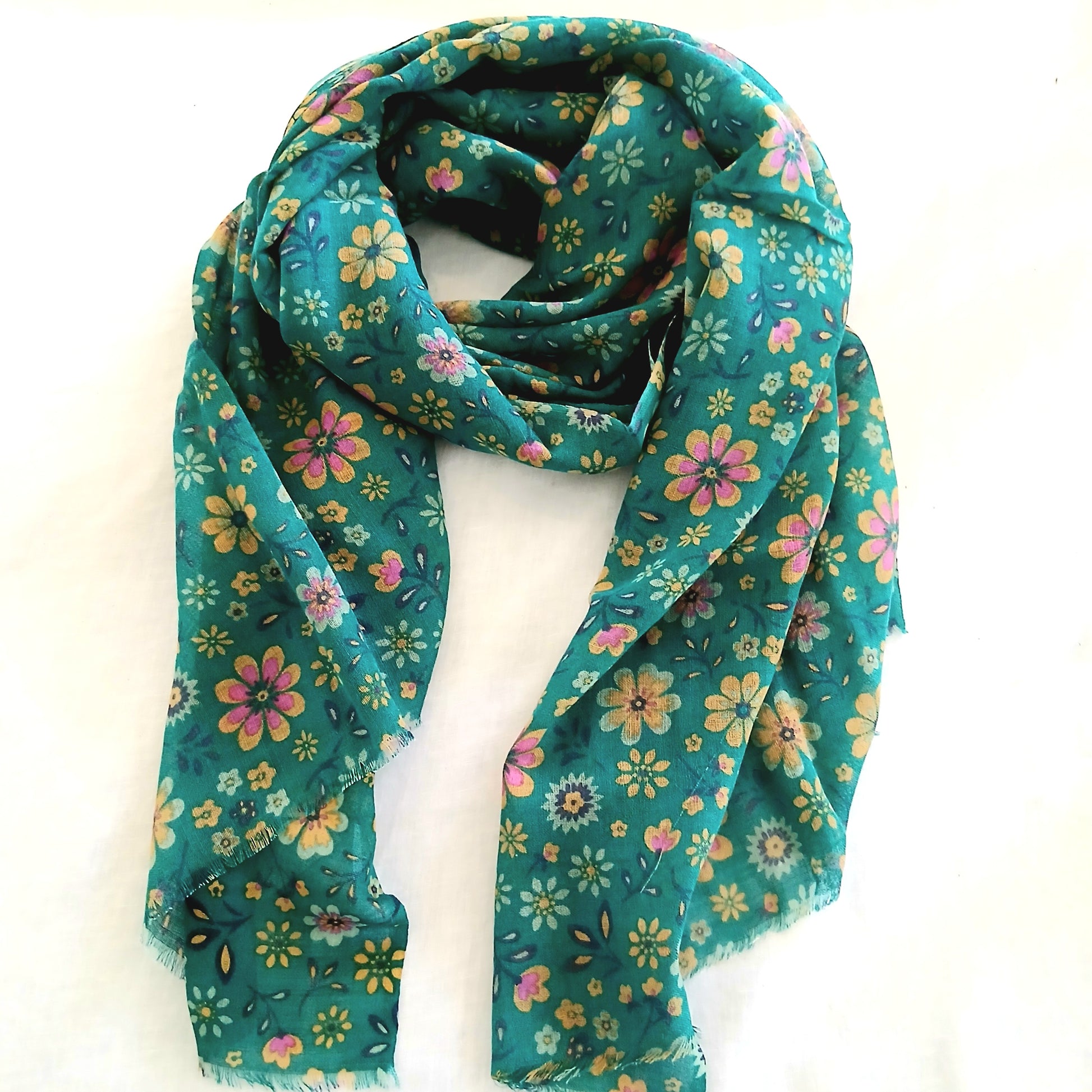 Wool Silk Mix Scarf - WS-1056