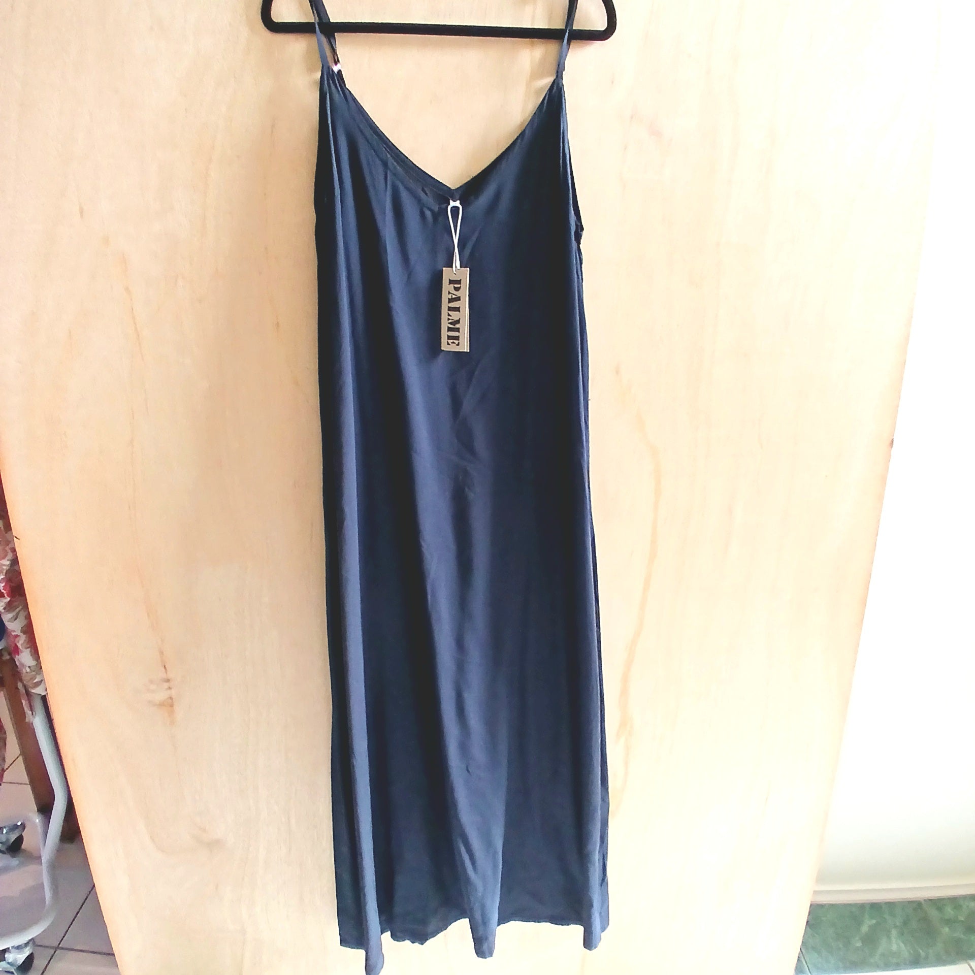 PRE-ORDER Plain Light Single Strap Summer Dress 64712