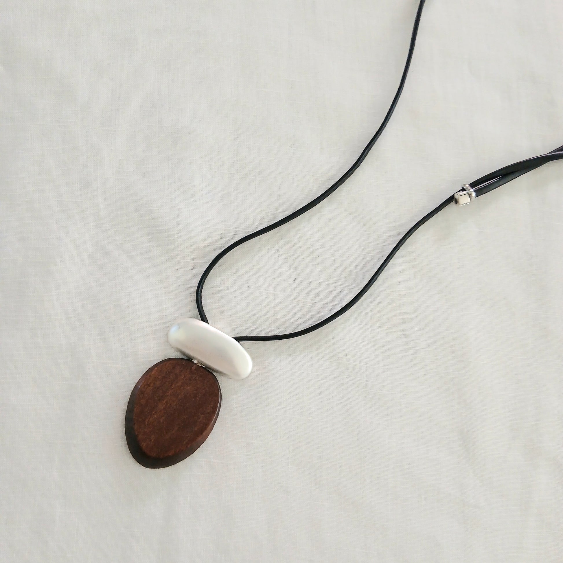 Pre-Order Whimsical Wood / Alloy Necklace Pendant NK022