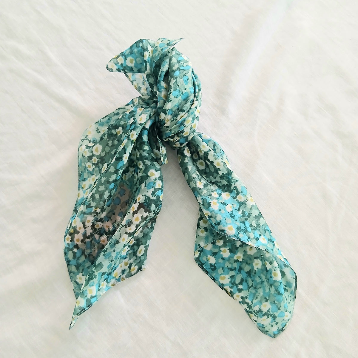 Flower Field Pure Silk Scarf PS 1094/S COL 1 Necktie