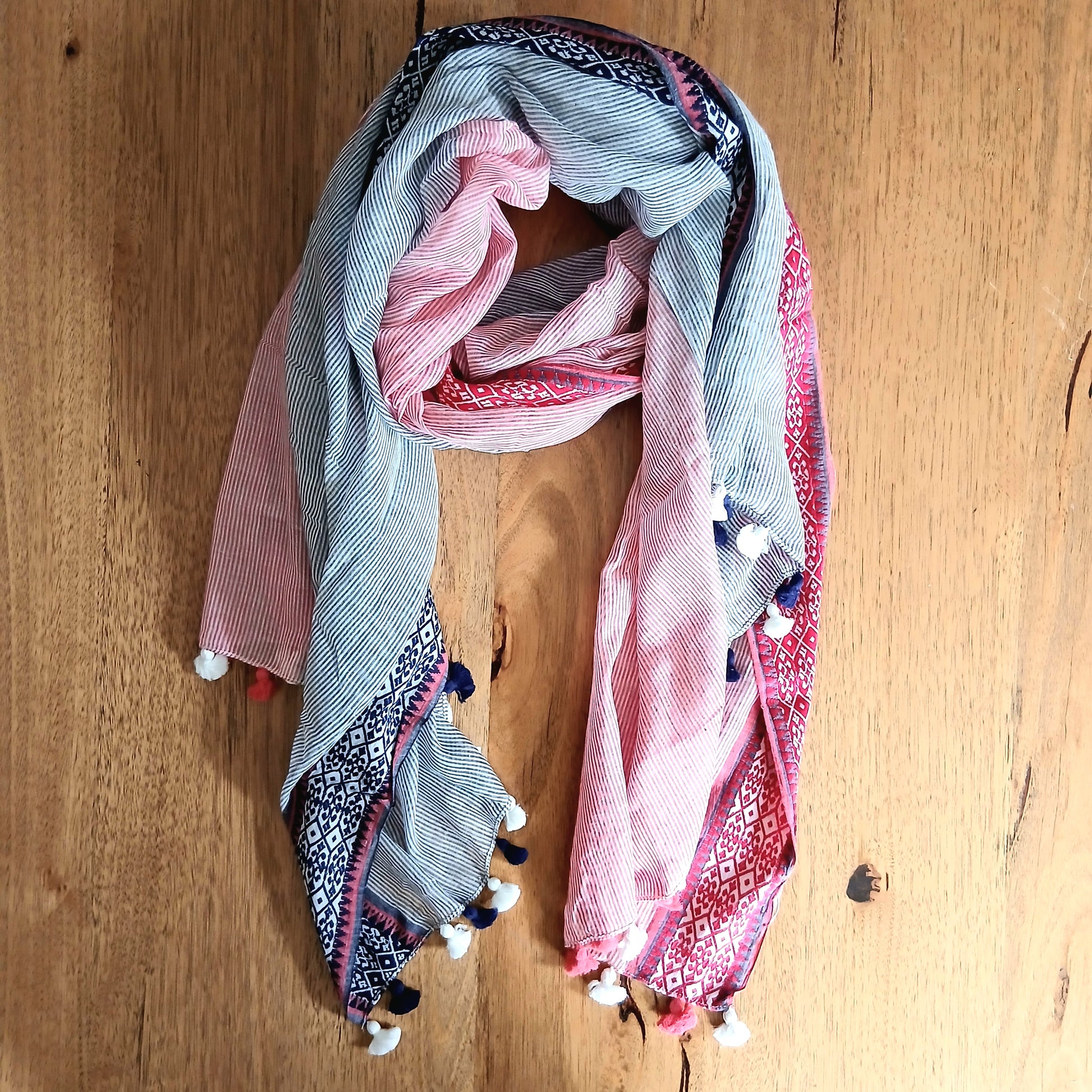 PRE-ORDER Woven Cotton Scarf 53094