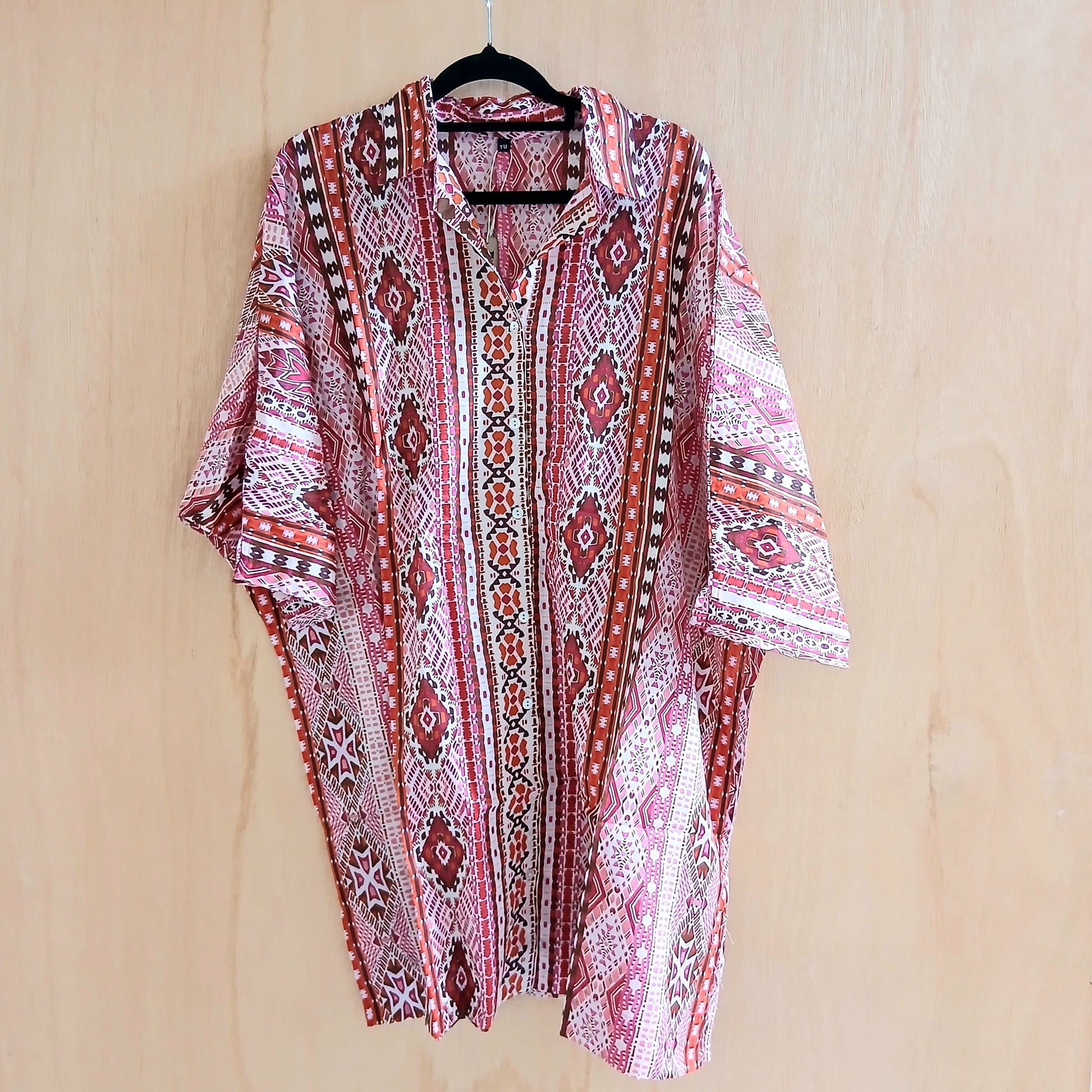 Palme Cotton Printed Maxi Shirt - 65950