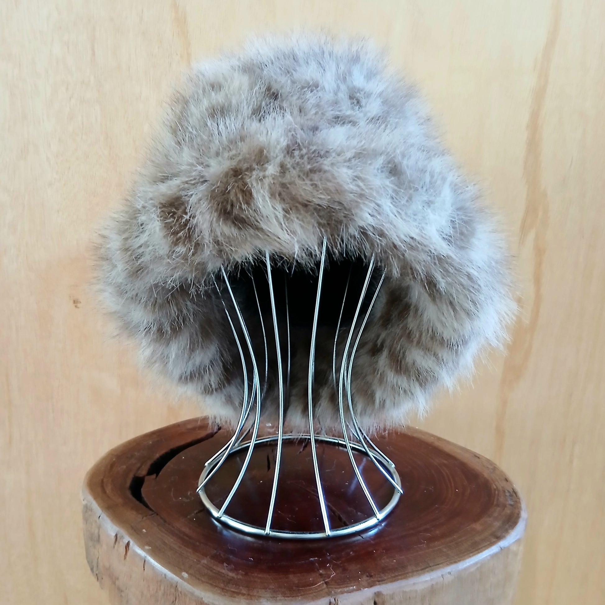 Pre-Order Extra Fluffy Faux Fur Bucket Hat Leopard 7548