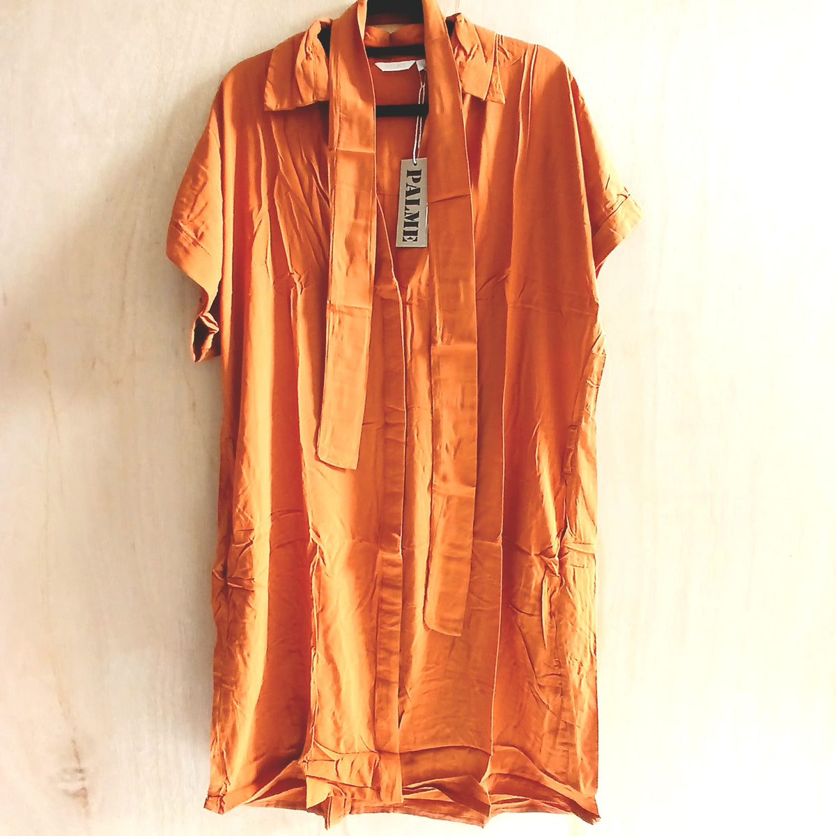 Short Summer Viscose Dress with Short Sleeves 66036