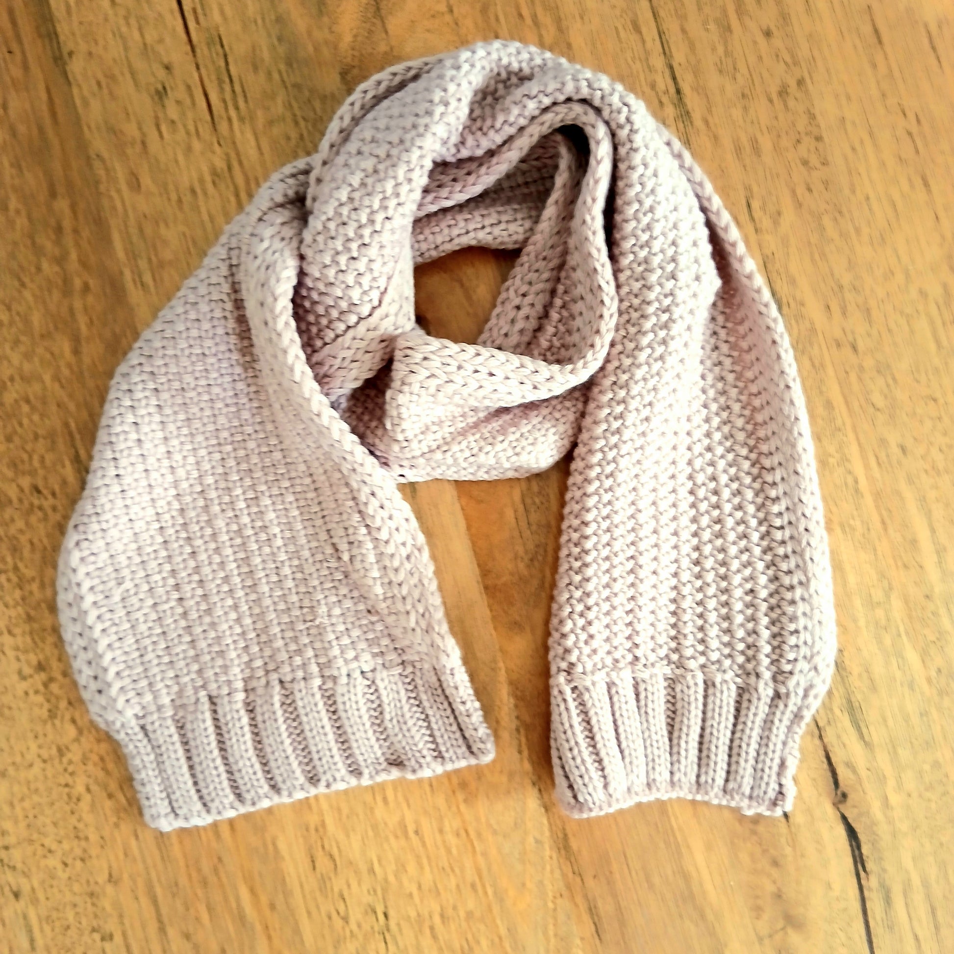 Waffle Rib Short Scarf 332334