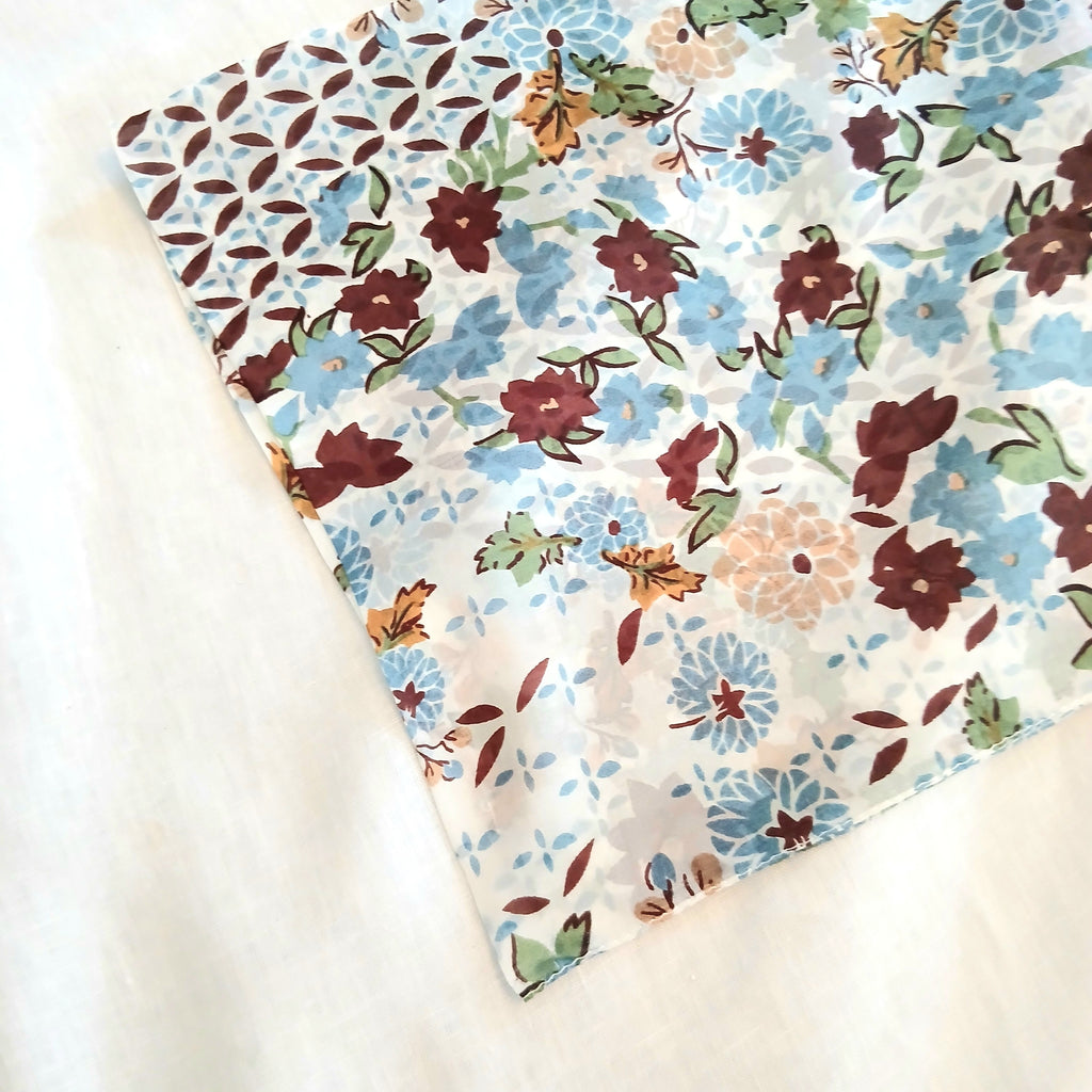 Silk Necktie - Olive/Blue ZS-1019/S