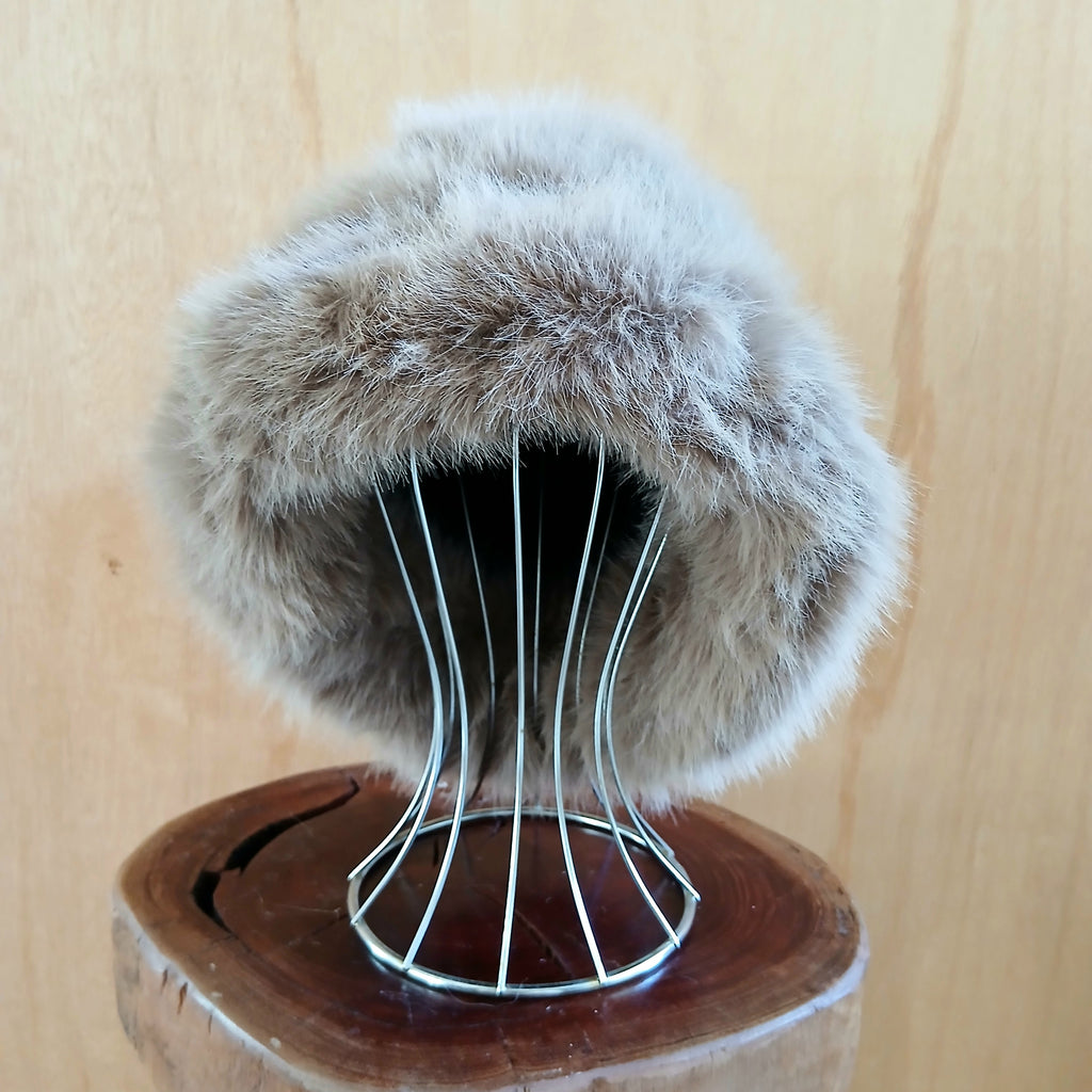Extra Fluffy Faux Fur Bucket Hat Plain 7549