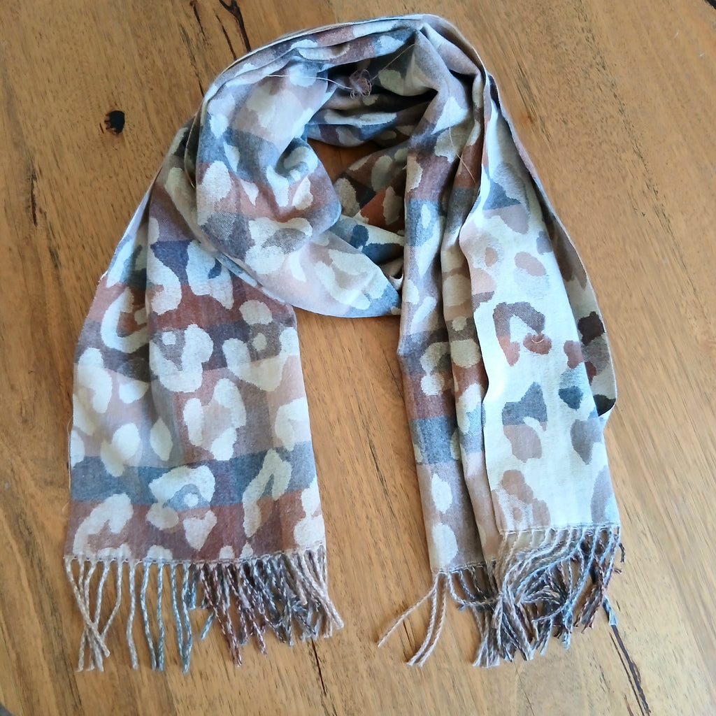 Cute Colourful Artistic Floral Winter Scarf PJS0030