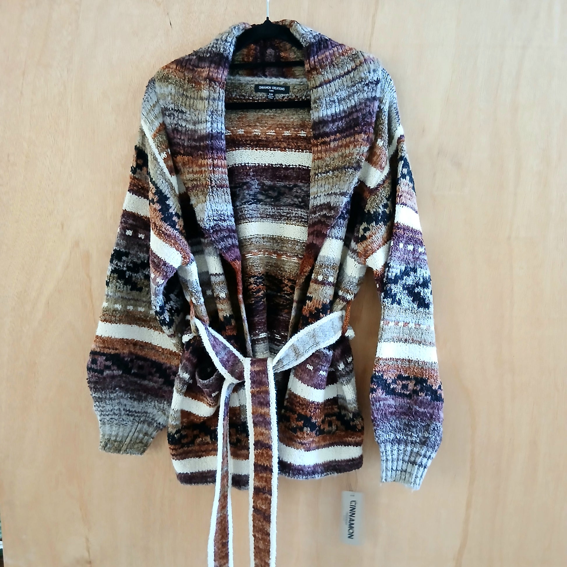 Pre-Order Knitted Striped Cardigan 25125