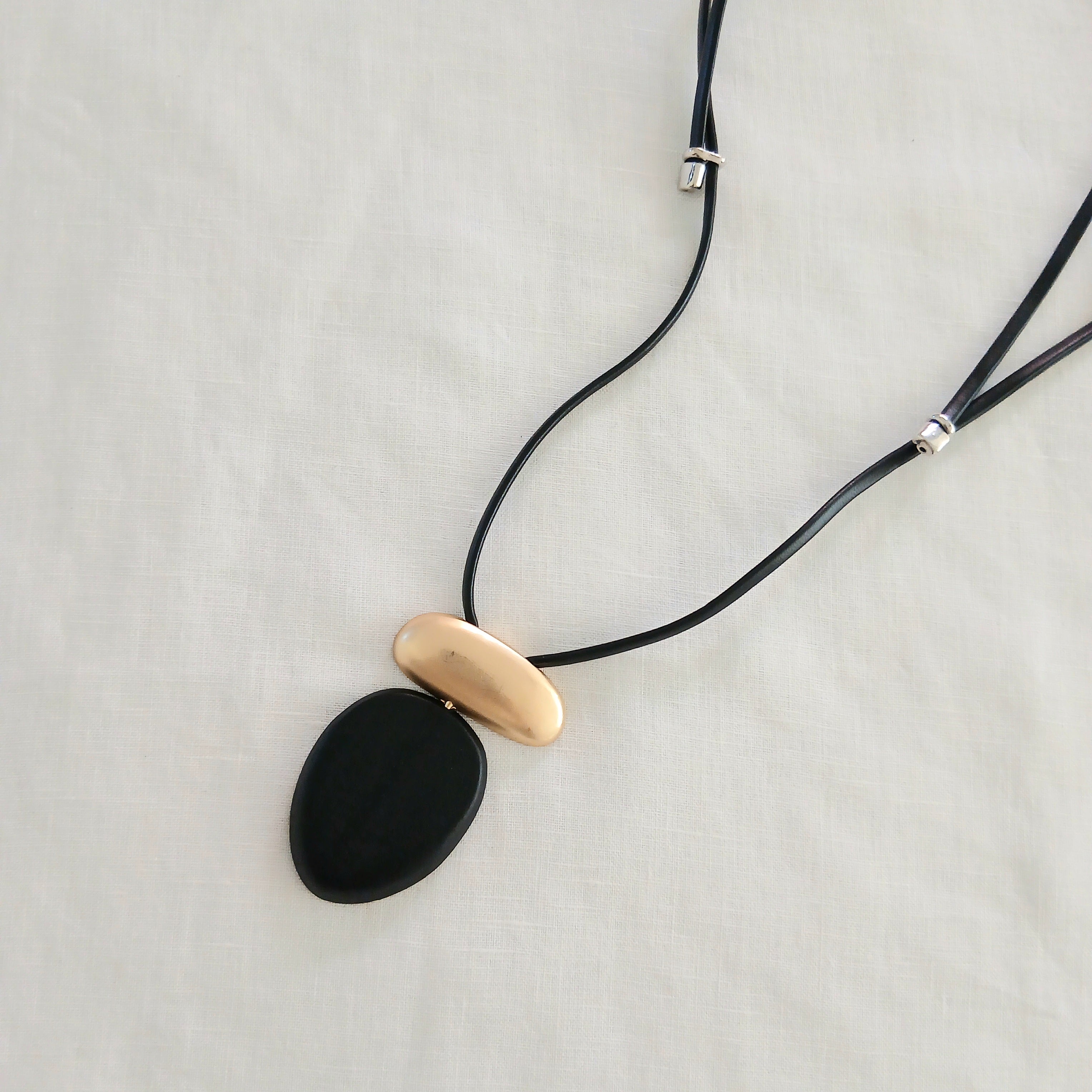 Whimsical Wood / Alloy Necklace Pendant NK022