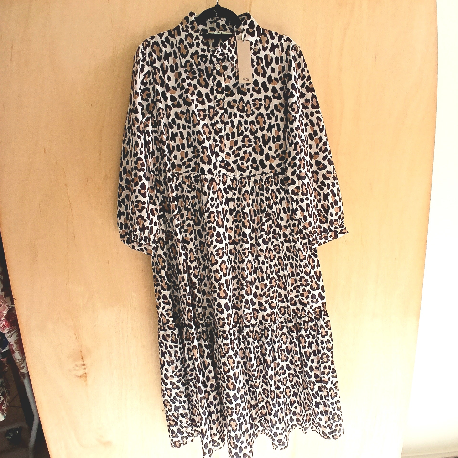PRE-ORDER Mid Length 2 Layer Cotton Dress 67150