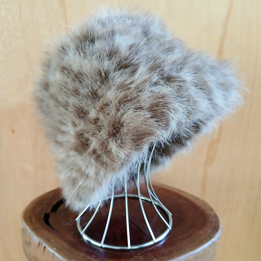 Extra Fluffy Faux Fur Bucket Hat Leopard 7548