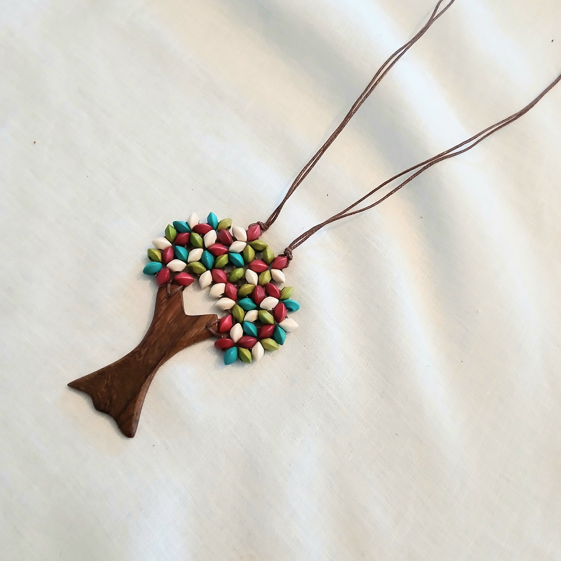Colourful Tree of Life Necklace N6-6265