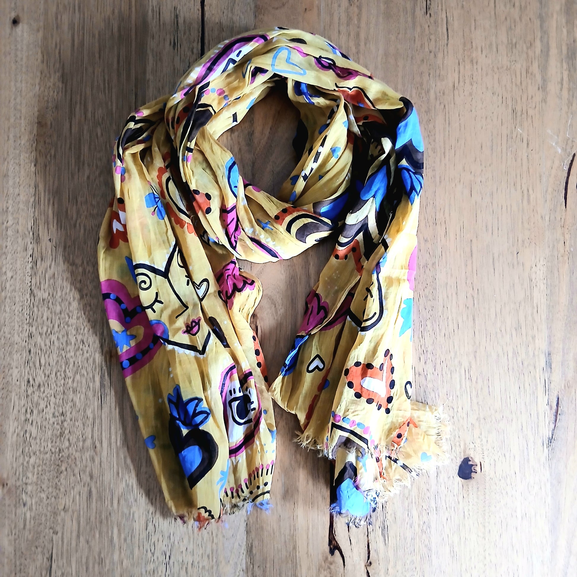 PRE-ORDER Happy Hearts Cotton Scarf 67371