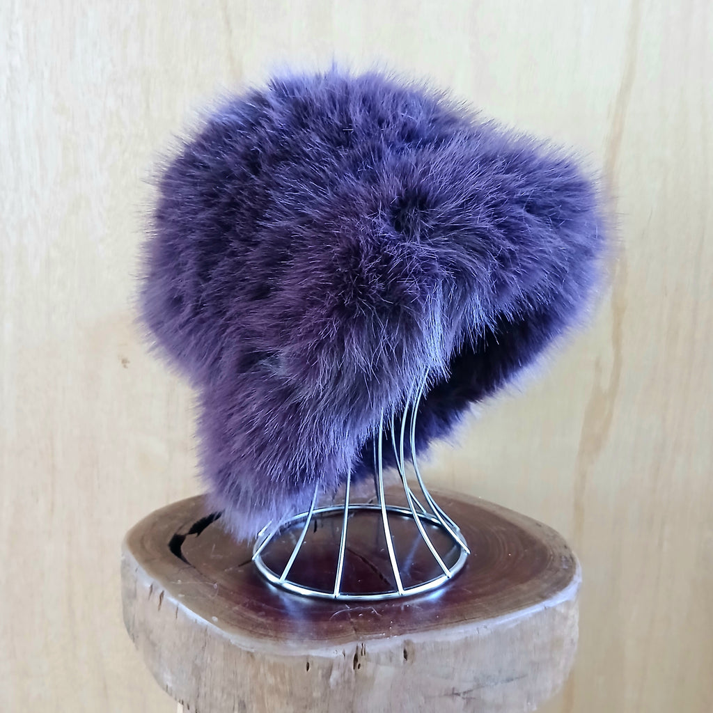 Extra Fluffy Faux Fur Bucket Hat Plain 7549